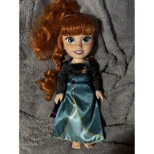 Disney Frozen 2 Queen Anna Fashion Doll Jakks Pacific 14" Pre-Owned